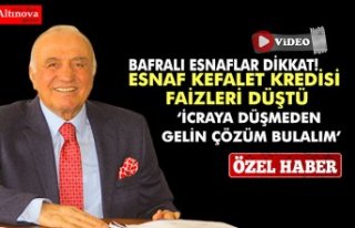 BAFRALI ESNAFLAR DİKKAT! ESNAF KEFALET KREDİSİ...