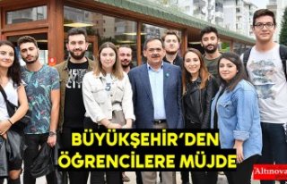Büyükşehir’den öğrencilere müjde