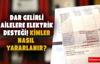 Dar gelirli ailelere elektrik desteği! Kimler nasıl...