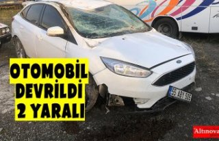 Otomobil devrildi: 2 yaralı