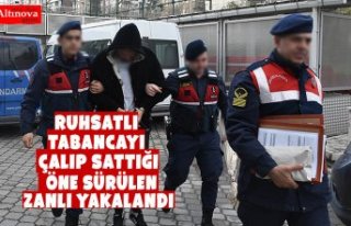 Ruhsatlı tabancayı çalıp sattığı öne sürülen...