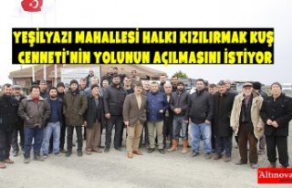 Yeşilyazı Mahallesi Halkı Kızılırmak Kuş Cenneti'nin...