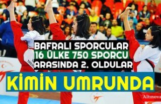 16 ÜLKE 750 SPORCU ARASINDA 2. OLDULAR