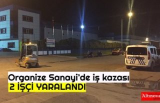 Alüminyum eritme kazanı ile makine arasına sıkışan...