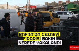 BAFRA'DA CEZAEVİ FİRARİSİ POLİS EKİPLERİNCE...