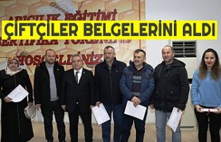 ÇİFTÇİLER BELGELERİNİ ALDI