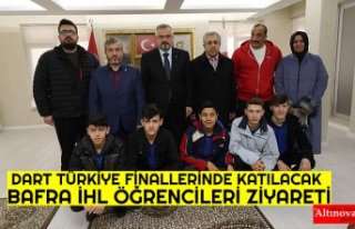 DART TÜRKİYE FİNALLERİNDE KATILACAK BAFRA İHL...