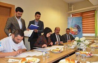 Mengen'deki aşçılık kampı öğretim elemanları...