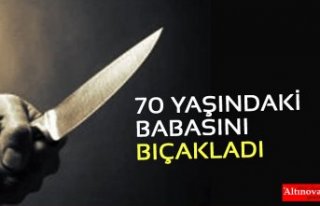 70 YAŞINDAKİ BABASINI BIÇAKLADI