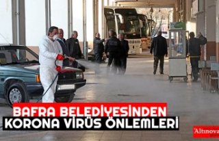 BAFRA BELEDİYESİNDEN KORONA VİRÜS ÖNLEMLERİ