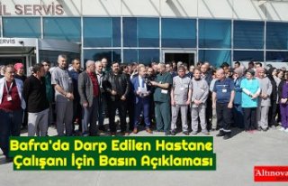 Bafra'da Darp Edilen Hastane Çalışanı İçin...