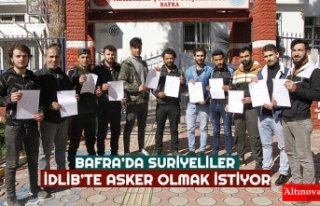 Bafra'da Suriyeliler İdlib'e gönüllü...