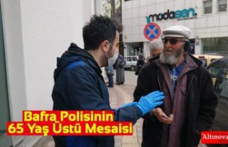 Bafra Polisinin 65 Yaş Üstü Mesaisi