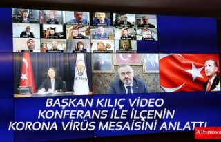 BAŞKAN KILIÇ VİDEO KONFERANS İLE İLÇENİN KORONA...