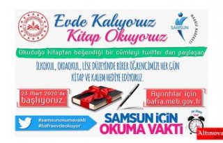 EVDE KALIYORUZ, KİTAP OKUYORUZ ETKİNLİĞİ BASIN...