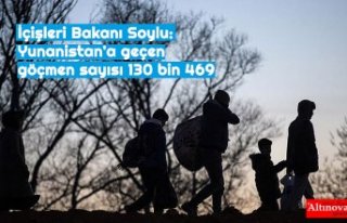 İçişleri Bakanı Soylu: Yunanistan’a geçen göçmen...