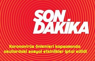 Koronavirüs önlemleri kapsamında okullardaki sosyal...