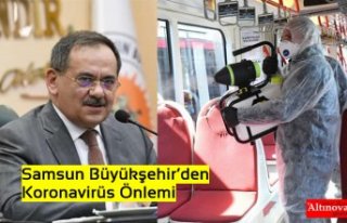 Samsun Büyükşehir’den Koronavirüs Önlemi