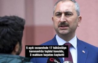 5 açık cezaevinde 17 hükümlüye koronavirüs teşhisi...
