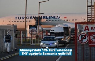 Almanya'daki 196 Türk vatandaşı THY uçağıyla...
