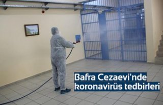 Bafra Cezaevi'nde koronavirüs tedbirleri