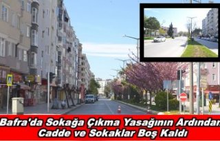 Bafra'da sokağa çıkma yasağının ardından...