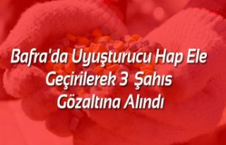 Bafra'da Uyuşturucu Hap Ele Geçirilerek 3 Şahıs...