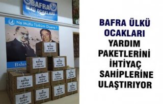 BAFRA ÜLKÜ OCAKLARI YARDIM PAKETLERİNİ İHTİYAÇ...