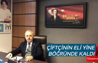ÇİFTÇİNİN ELİ YİNE BÖĞRÜNDE KALDI