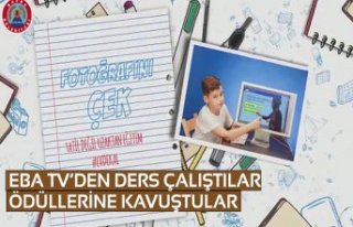 EBA TV’DEN DERS ÇALIŞTILAR ÖDÜLLERİNE KAVUŞTULAR