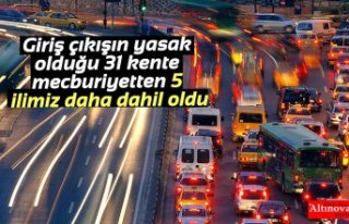 Giriş çıkışın yasak olduğu 31 kente mecburiyetten...