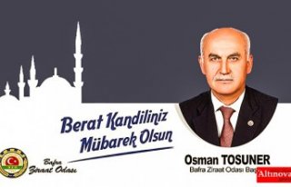 Osman Tosuner'den Berat Kandili mesajı