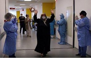 Sinop'ta koronavirüsü yenen 8 kişi alkışlarla...