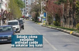 Sokağa çıkma yasağının ardından cadde ve sokaklar...