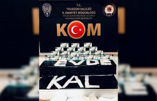 Trabzon'da kaçak üretilen maskelere el konuldu