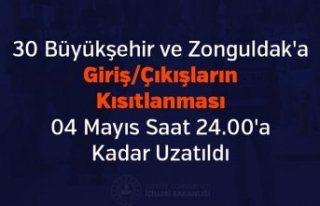 30 Büyükşehir ve Zonguldak'a Giriş/Çıkışların...