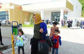 Almanya'dan getirilen Türk vatandaşlarının Giresun'daki...