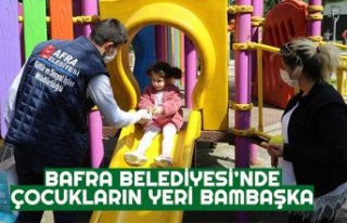 BAFRA BELEDİYESİ’NDE ÇOCUKLARIN YERİ BAMBAŞKA