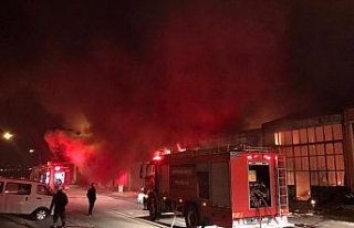 Çorum’da Küçük Sanayi Sitesi’nde yangın çıktı