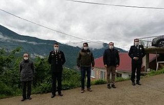 Doğankent Kaymakamı Karataş, şehit yakınları...