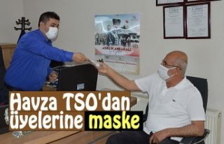 Havza TSO'dan üyelerine maske desteği