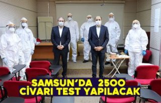 SAMSUN’DA KORONADA YAYGIN TEST DÖNEMİ