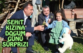 ŞEHİT KIZINA DOĞUM GÜNÜ SÜRPRİZİ