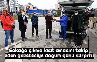 Sokağa çıkma kısıtlamasını takip eden gazeteciye...