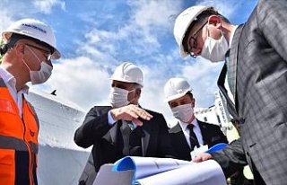 Trabzon'da yapımı devam eden Millet Bahçesi eylül...