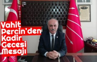 Vahit Perçin'den Kadir Gecesi Mesajı