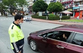 Zonguldak'ta sokağa çıkma kısıtlamasına uymayan...