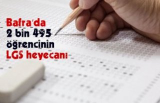 Bafra’da 2 bin 495 öğrencinin LGS heyecanı