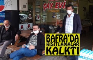 BAFRA’DA KISITLAMALAR KALKTI