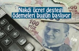 Nakdi ücret desteği ödemeleri bugün başlıyor